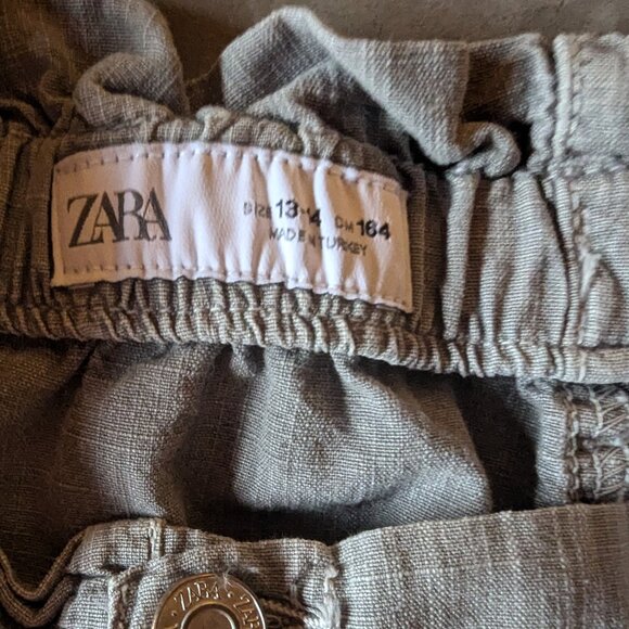 Zara | PAPERBAG SHORTS |Gray - Picture 2 of 16
